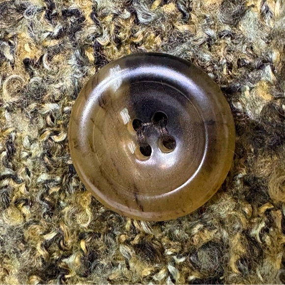 LOUBEN Canada Moss Green Wool Blend Tweed Suit Blazer Jacket 4 Academia Classic - Picture 7 of 16